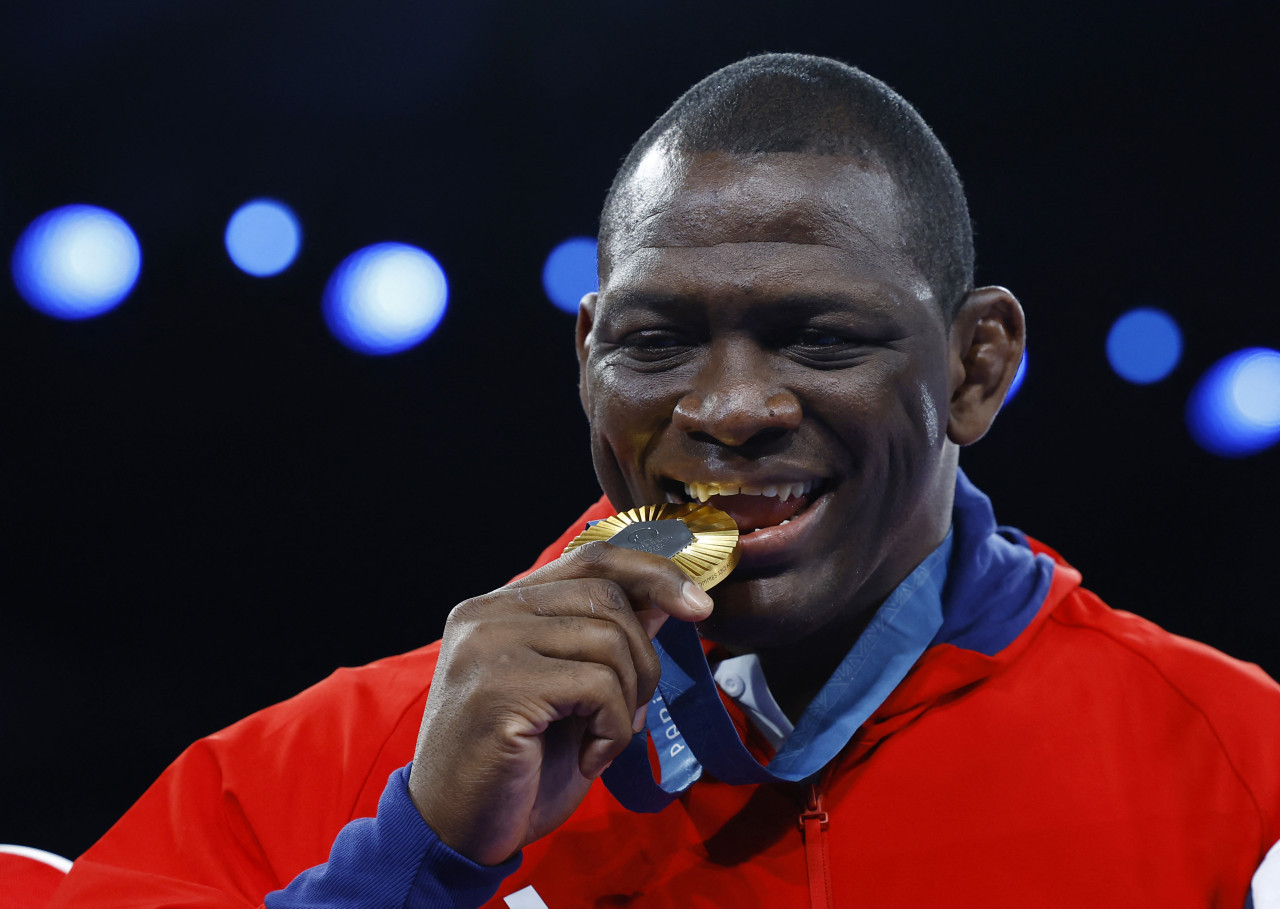 El luchador grecorromano cubano Mijaín López. Foto: Reuters.