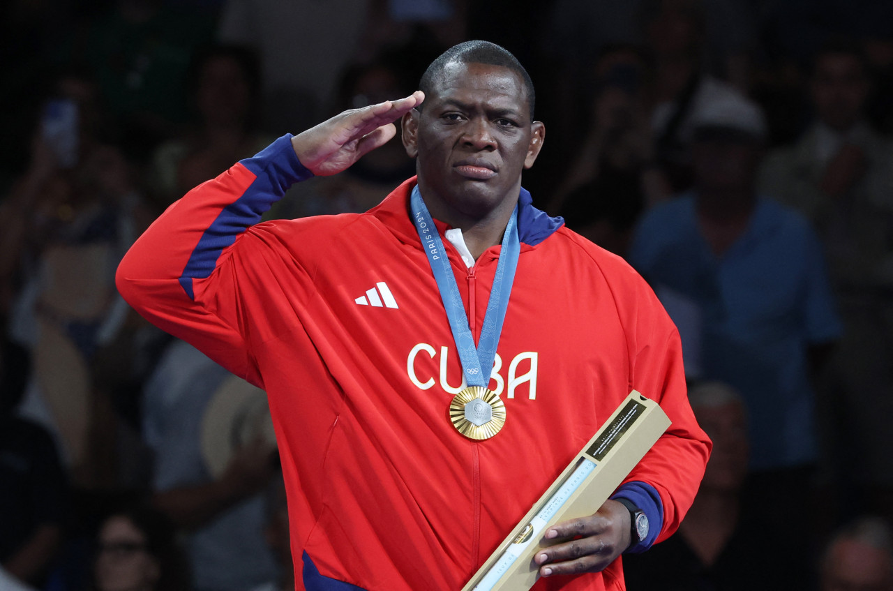 El luchador grecorromano cubano Mijaín López. Foto: Reuters.