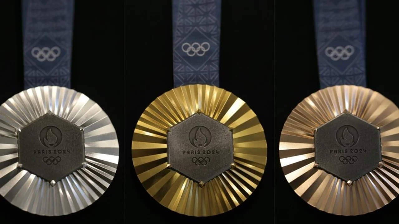 Las medallas de los Juegos Olímpicos de París 2024. Foto: NA.