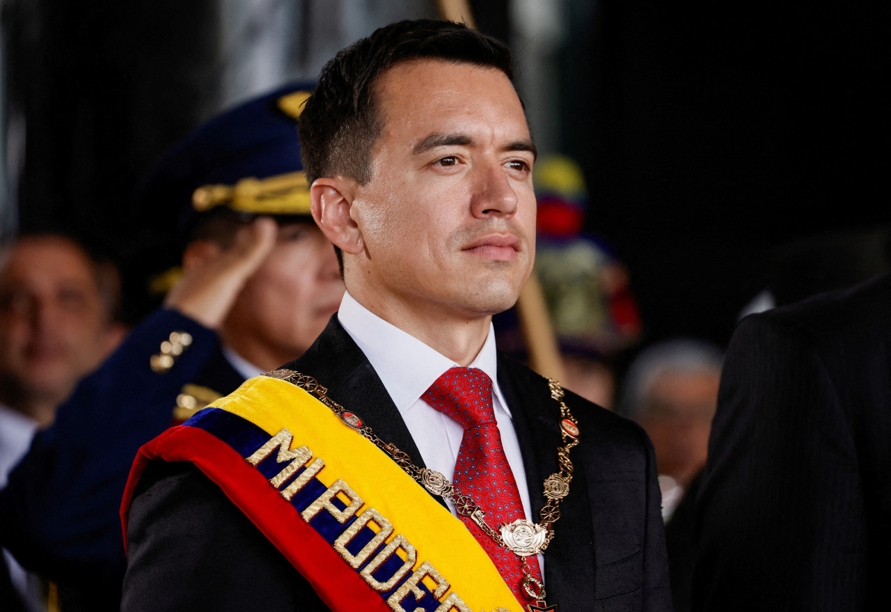 Daniel Noboa, presidente de Ecuador. Foto: REUTERS.