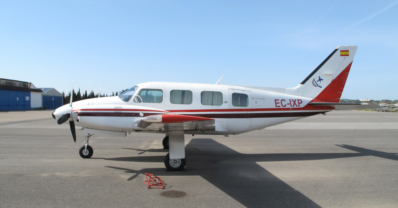 La aeronave era una Piper Navajo. Foto: Trabajos Aéreos Espejo