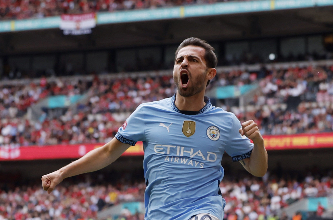 Bernardo Silva, Manchester City. Foto: Reuters.