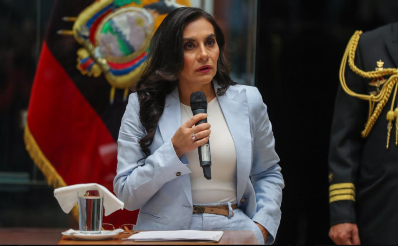 Verónica Abad, vicepresidenta de Ecuador. Foto: X.