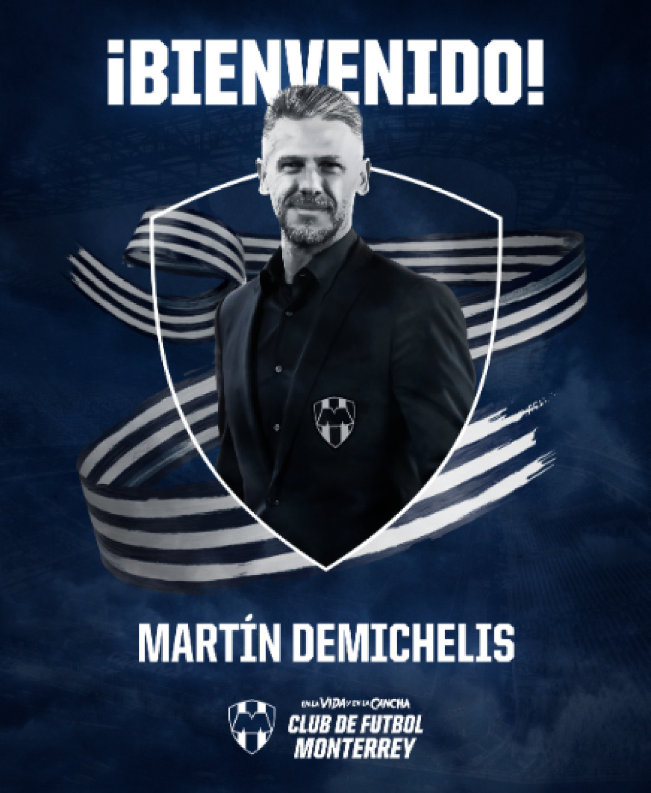 Martín Demichelis fue presentado en Rayados de Monterrey. Foto: X.