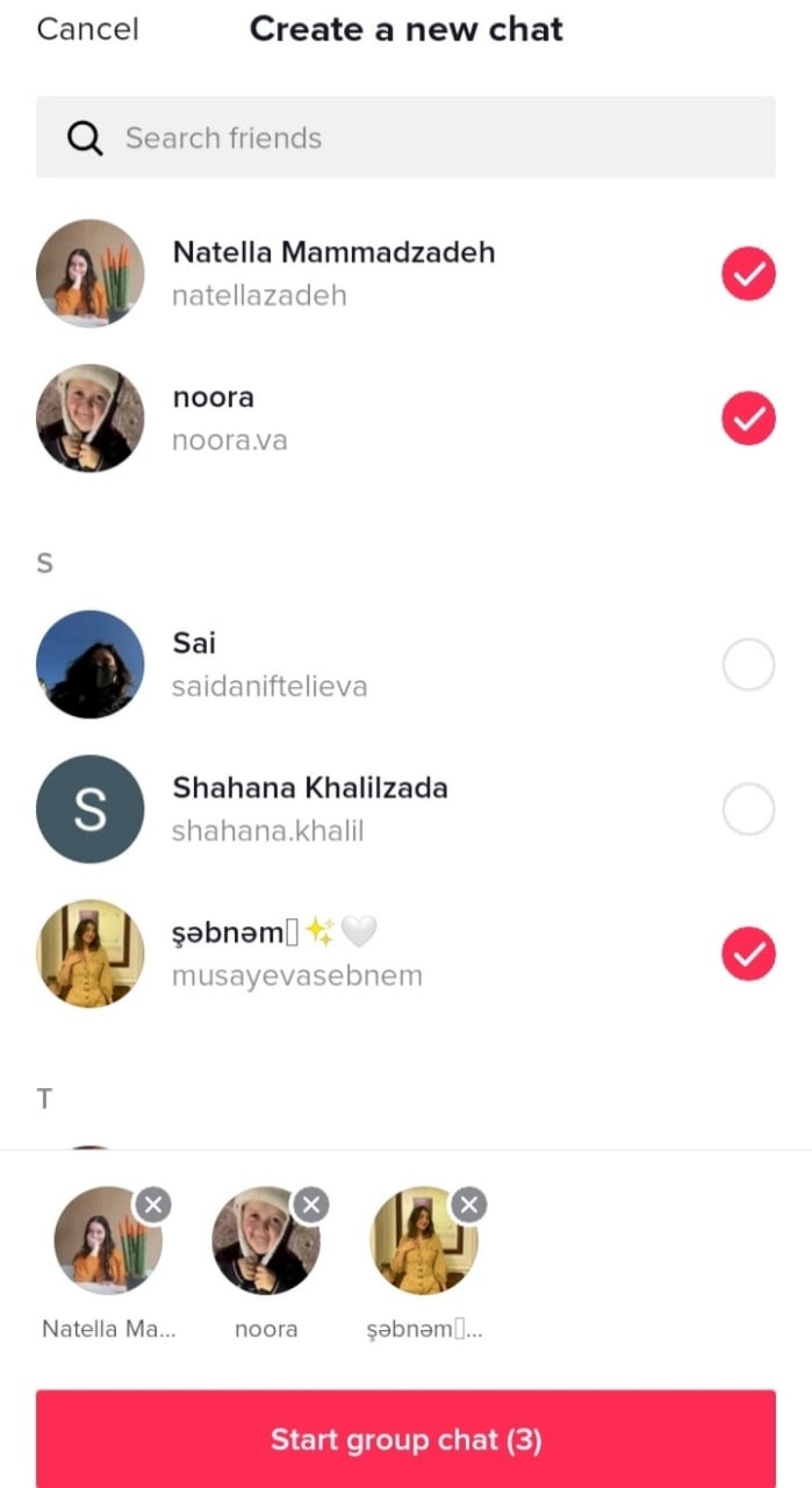 Chat de TikTok. Fuente: TikTok