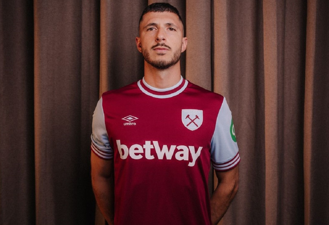 Guido Rodríguez; West Ham. Foto: Instagram @westham