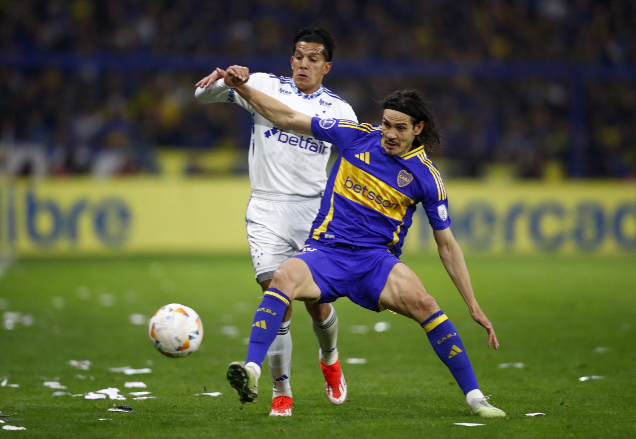 Edinson Cavani, Boca. Foto: Reuters.