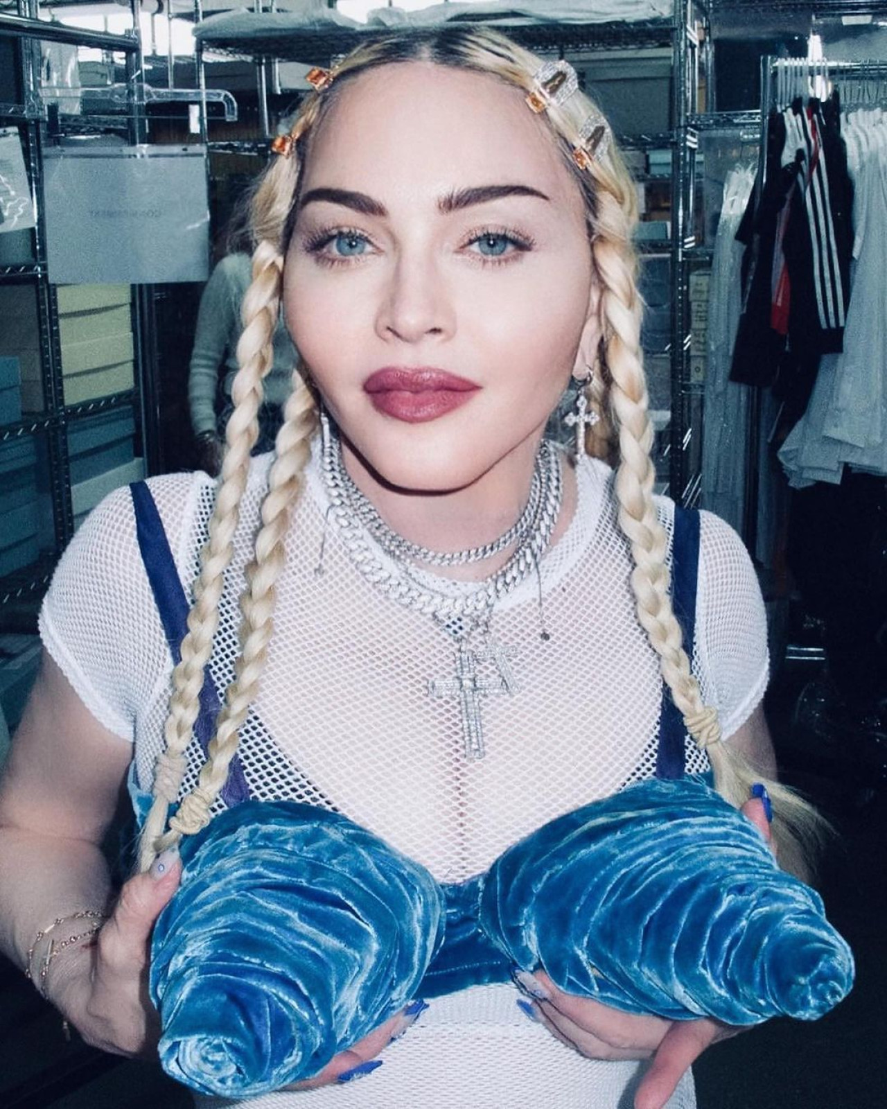 Madonna con un corset de Jean Paul Gaultier. Foto: Instagram/@jeanpaulgaultier