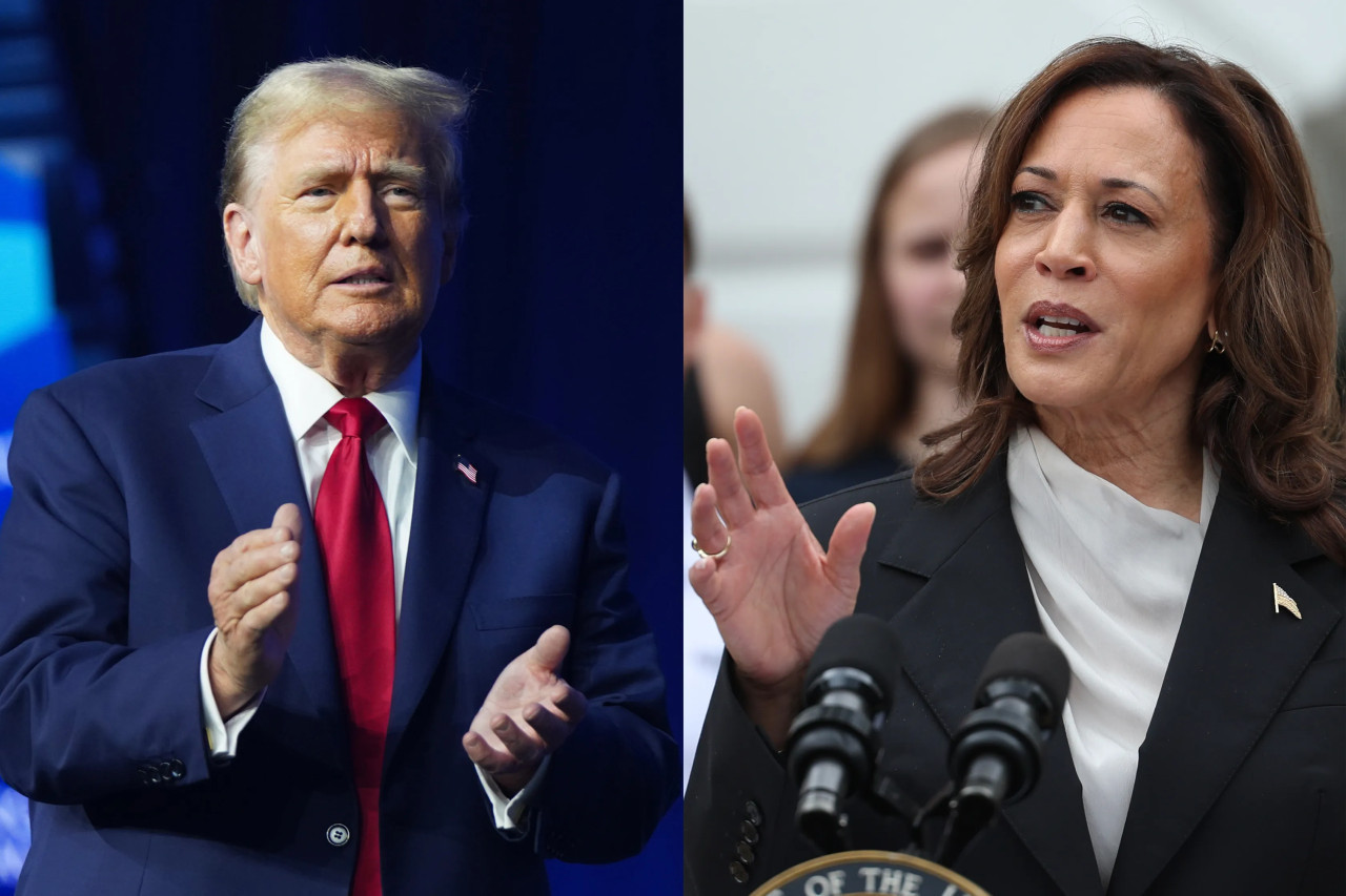 Kamala Harris y Trump, EEUU. Foto: EFE