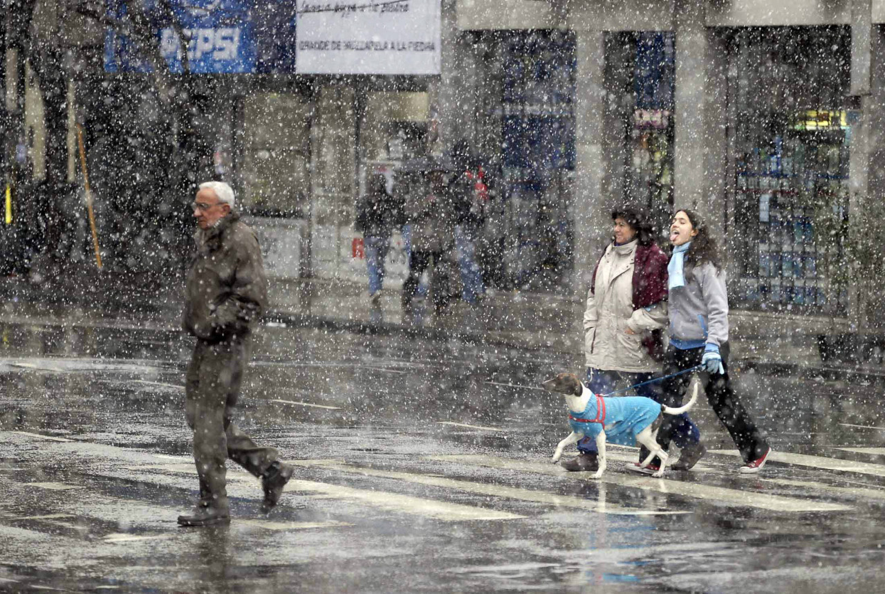 Nieve en Buenos Aires. Foto: archivo