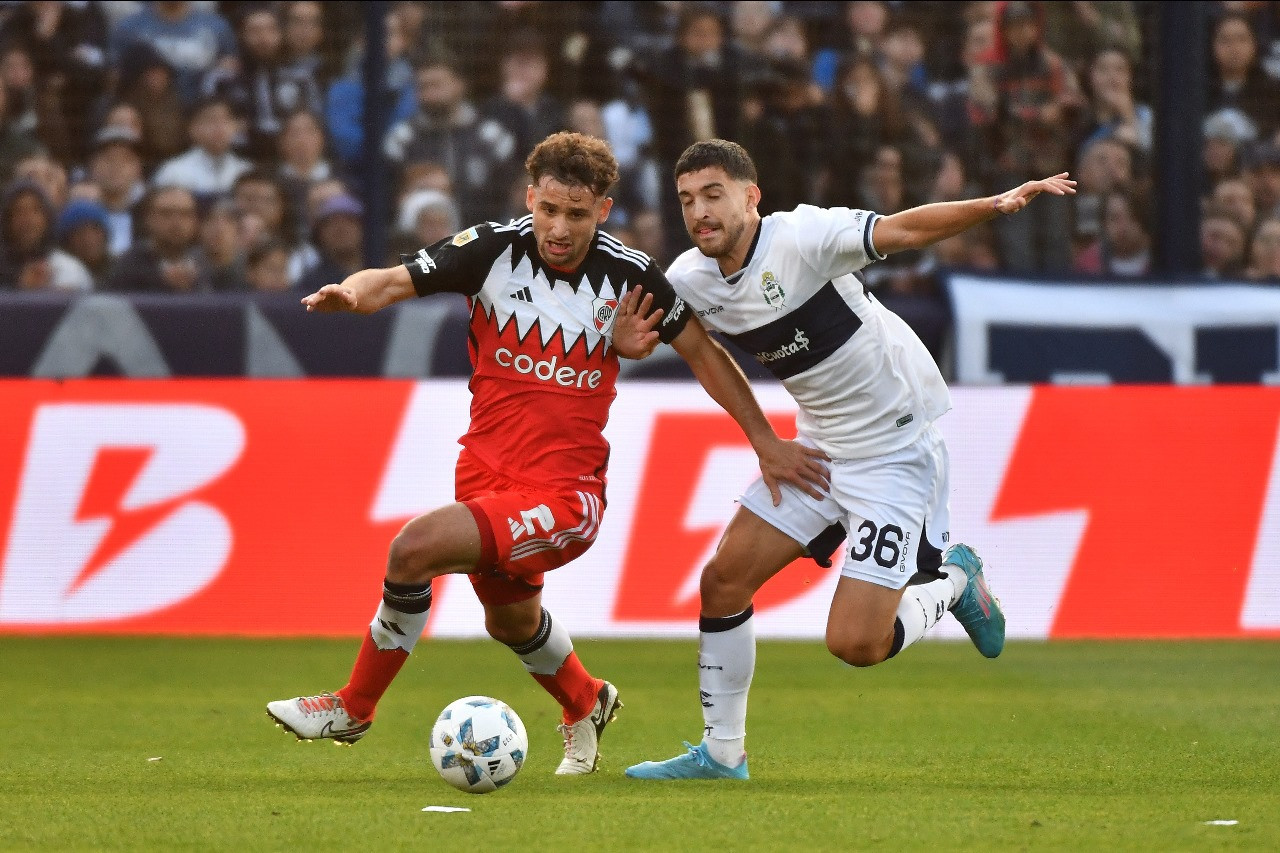 River vs Gimnasia, fútbol argentino. Foto: X River