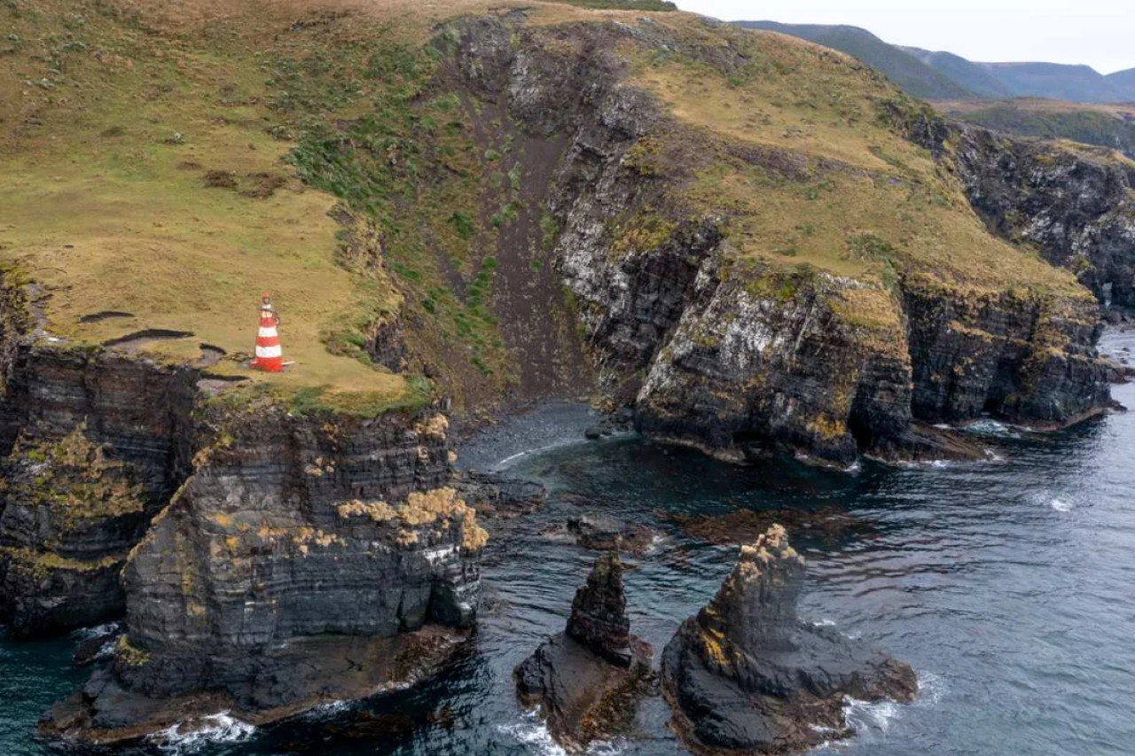 Faro Cabo San Pío, en Tierra del Fuego. Foto: NA.