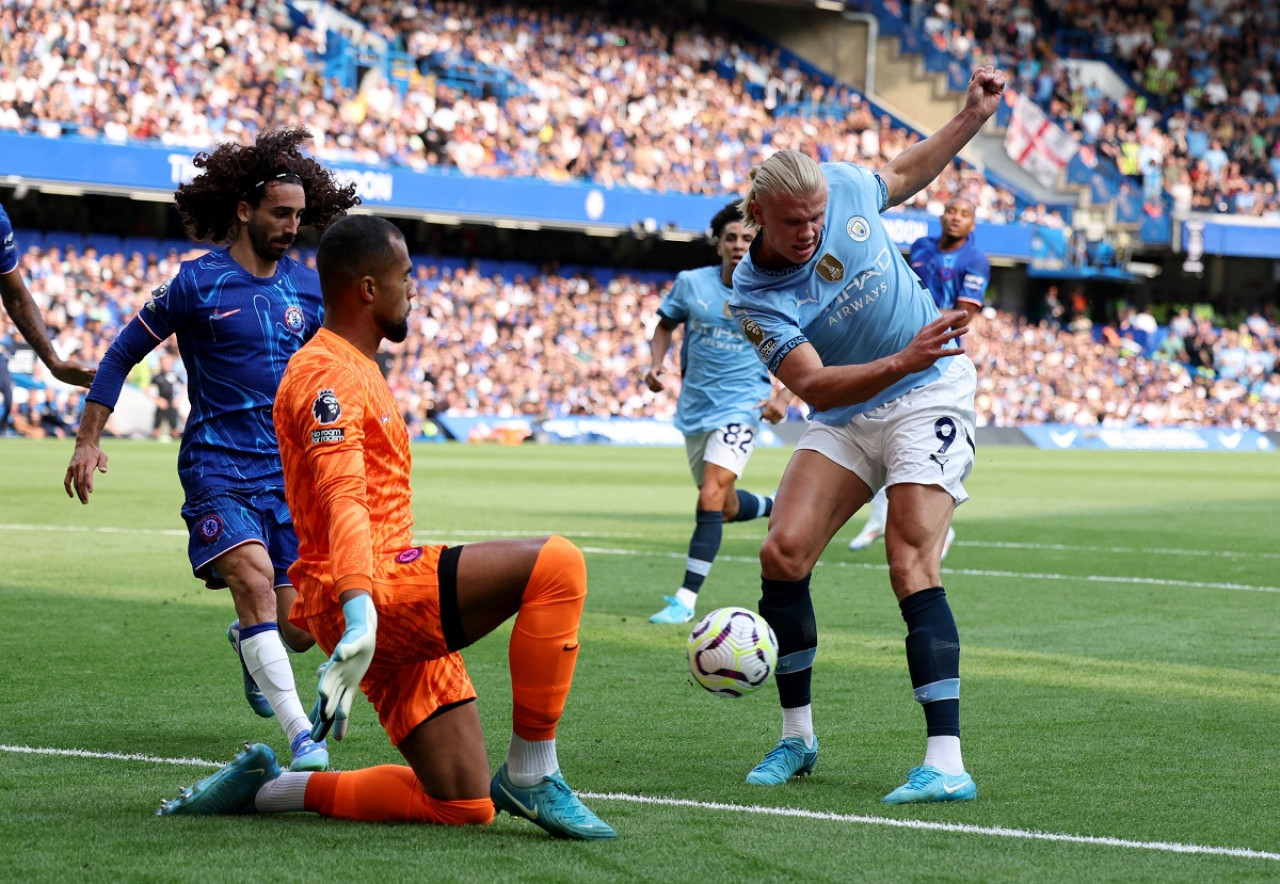 Erling Haaland; Chelsea vs. Manchester City. Foto: Reuters.