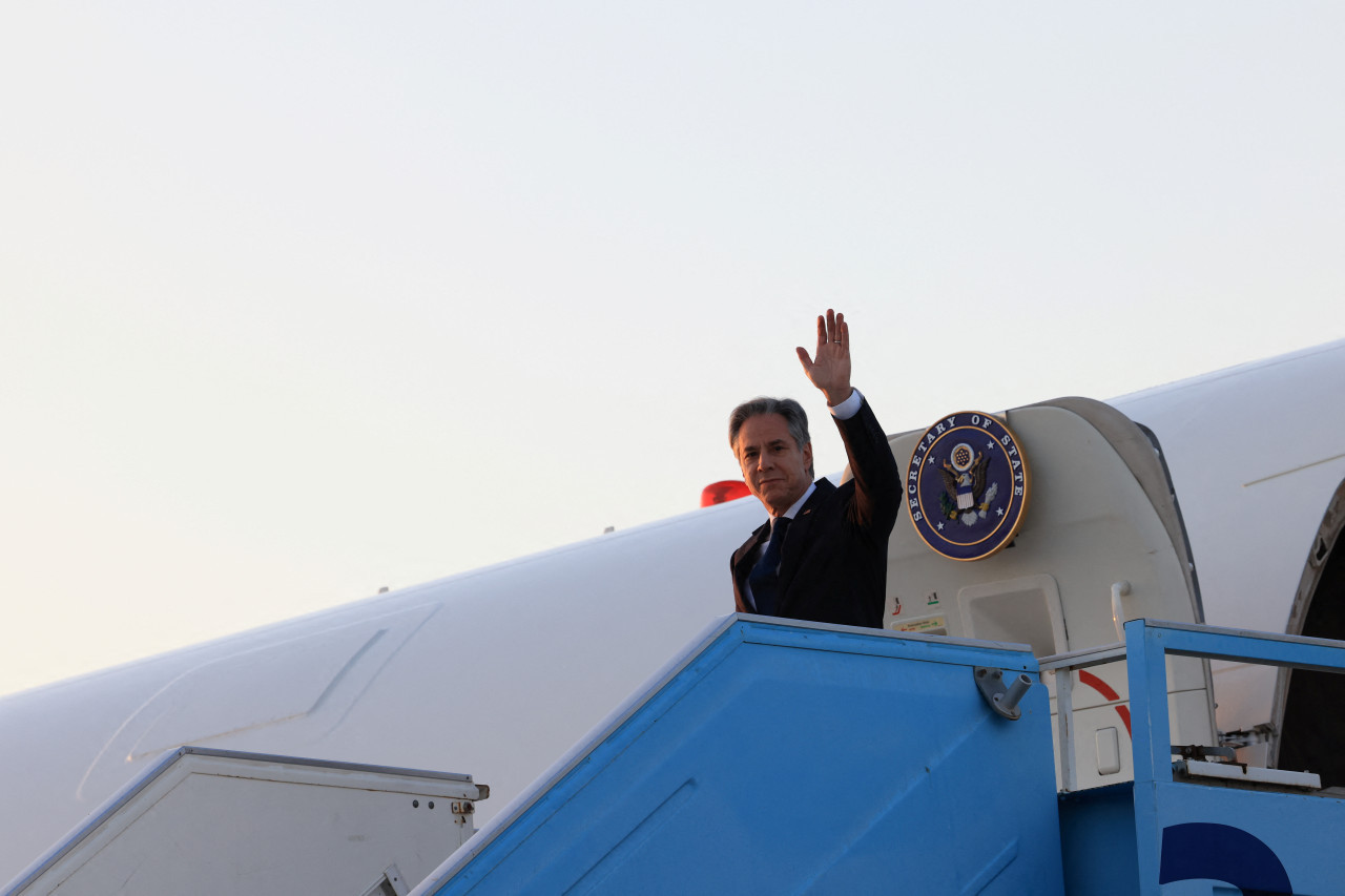 Antony Blinken en Israel. Foto: Reuters