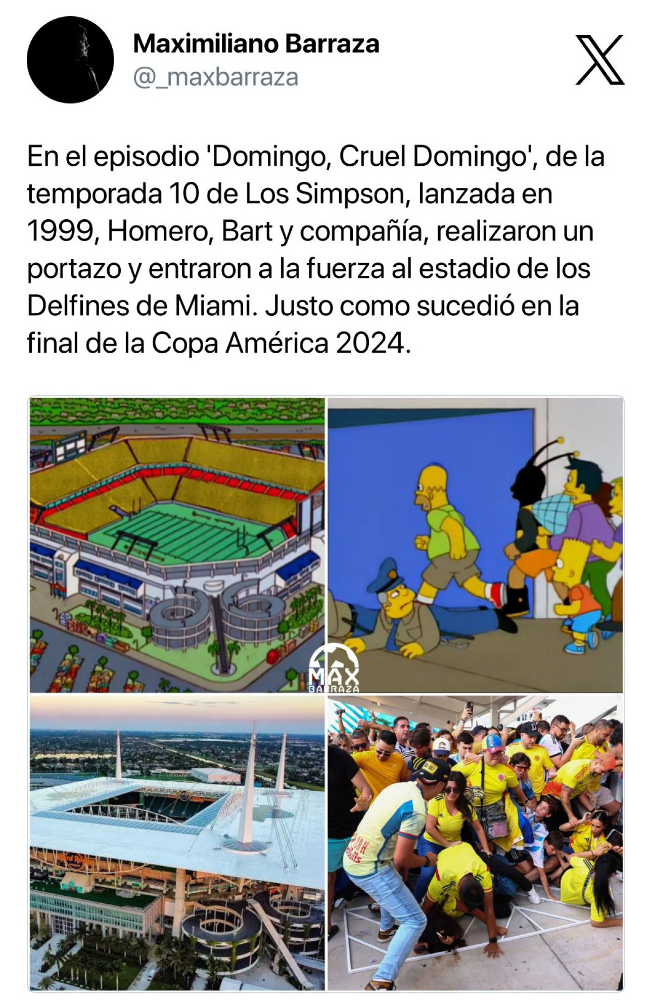 Las predicciones de Los Simpson. Foto: X/_maxbarraza