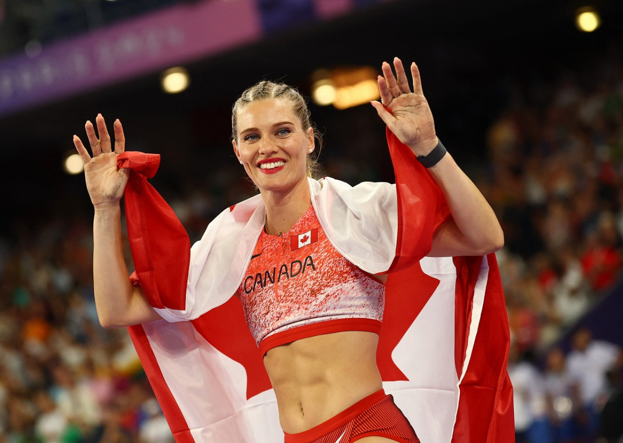 Alysha Newman en París 2024. Foto: Reuters.