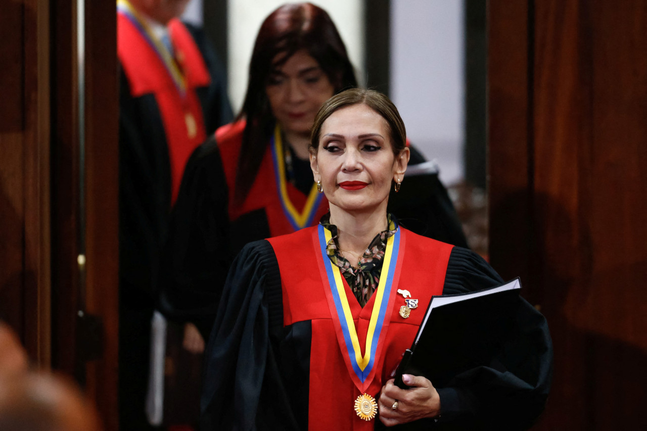 Caryslia Rodríguez, integrante del Tribunal Supremo de Venezuela. Foto: REUTERS.