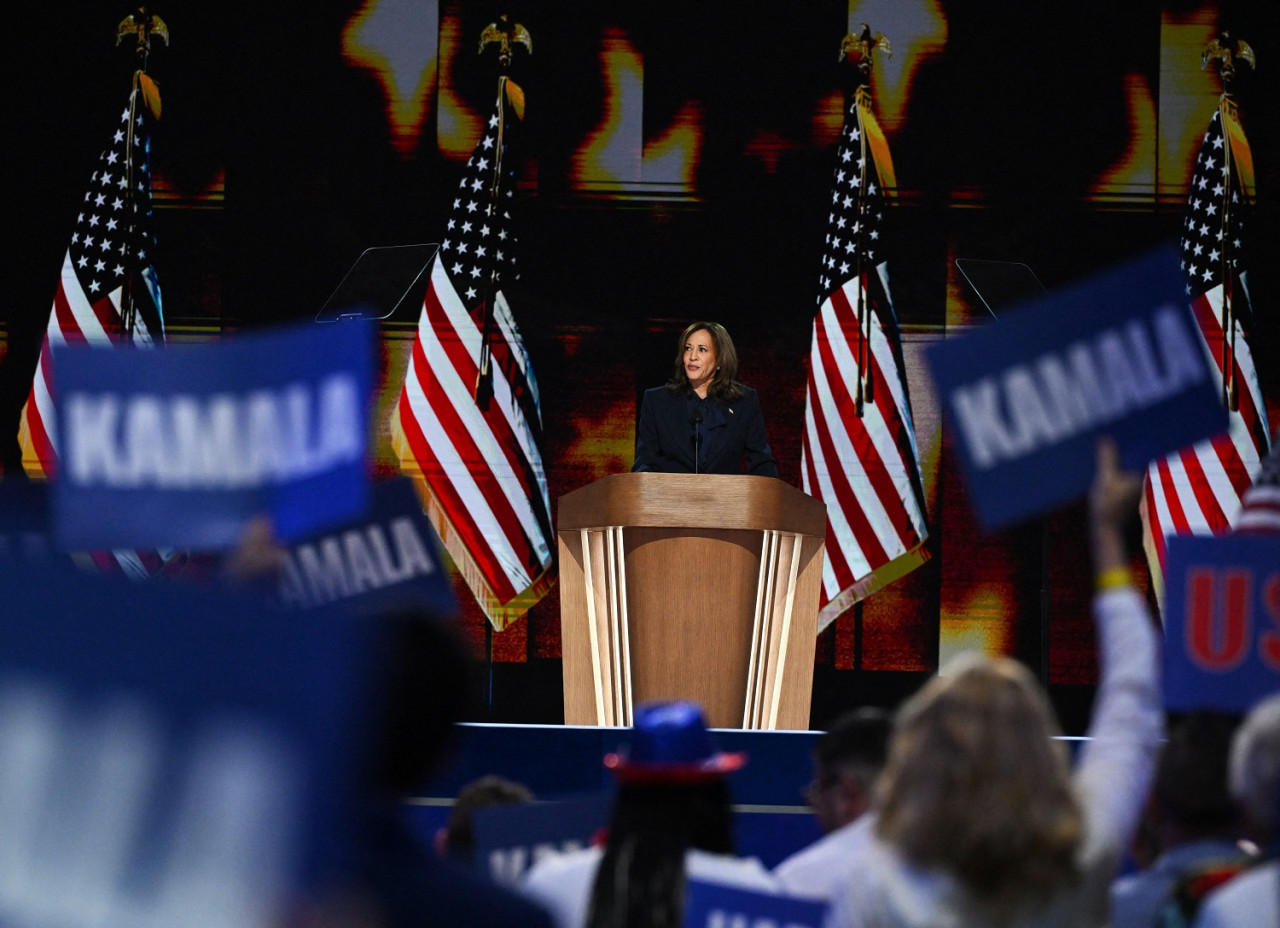 Kamala Harris, candidata a presidenta de Estados Unidos. Foto: Reuters