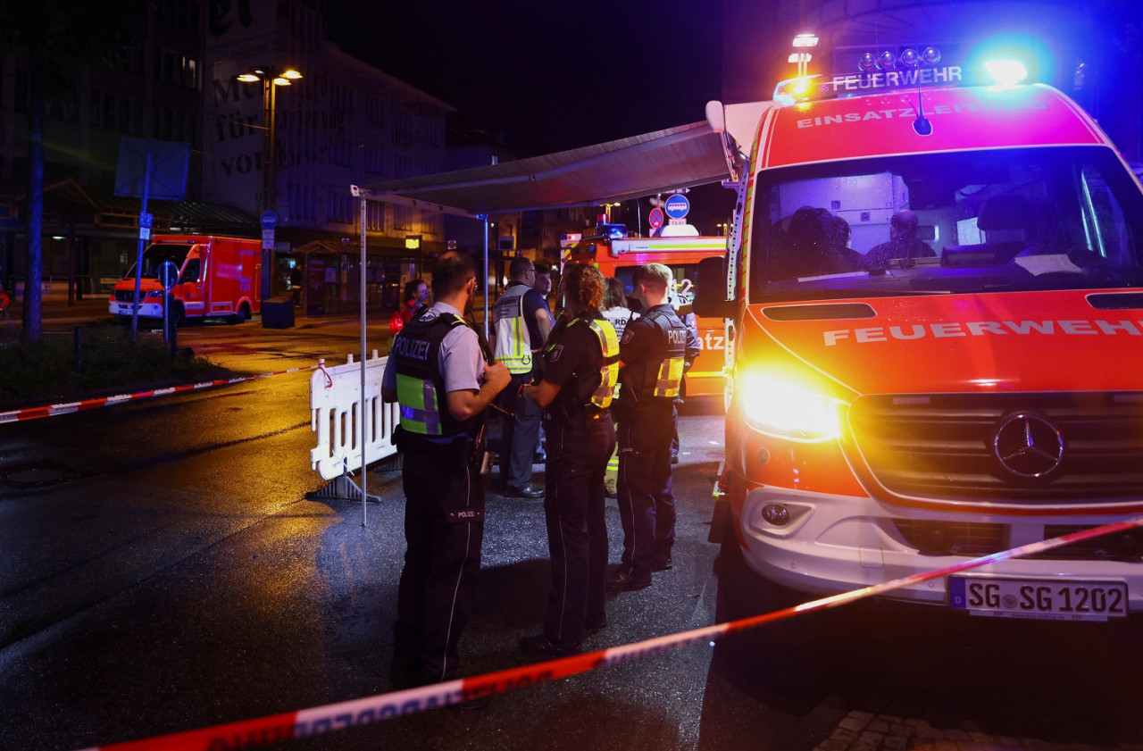 Ataque con cuchillo en un festival en Solingen (Alemania). Foto: Reuters