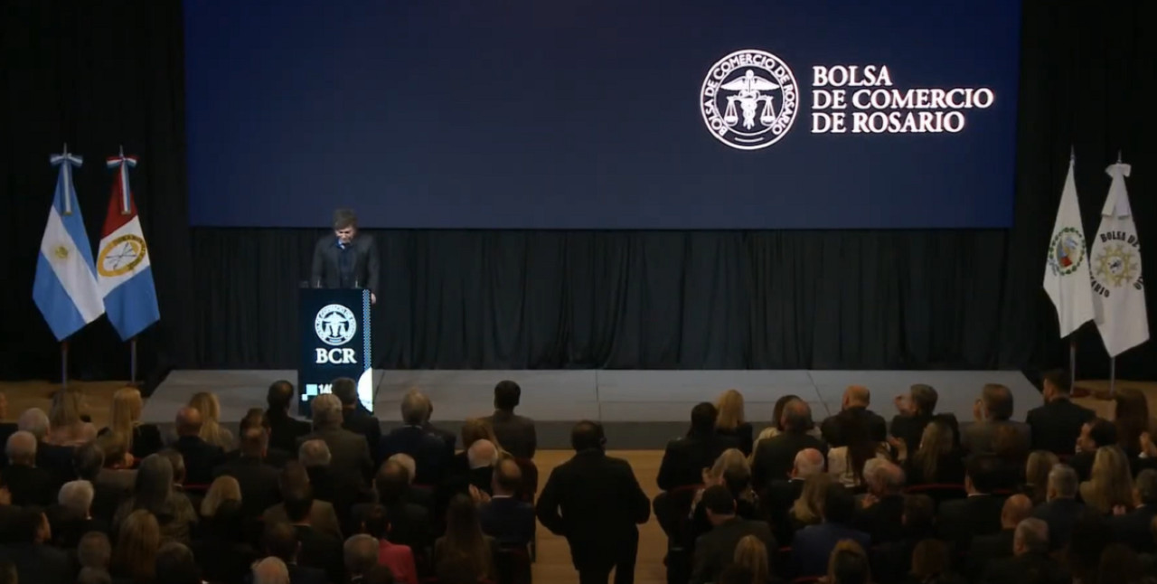 Discurso de Javier Milei en el 140 ° Aniversario de la Bolsa de Comercio de Rosario.