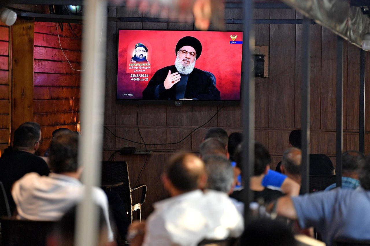 Hasán Nasrala, líder de Hezbollah. Foto: EFE.