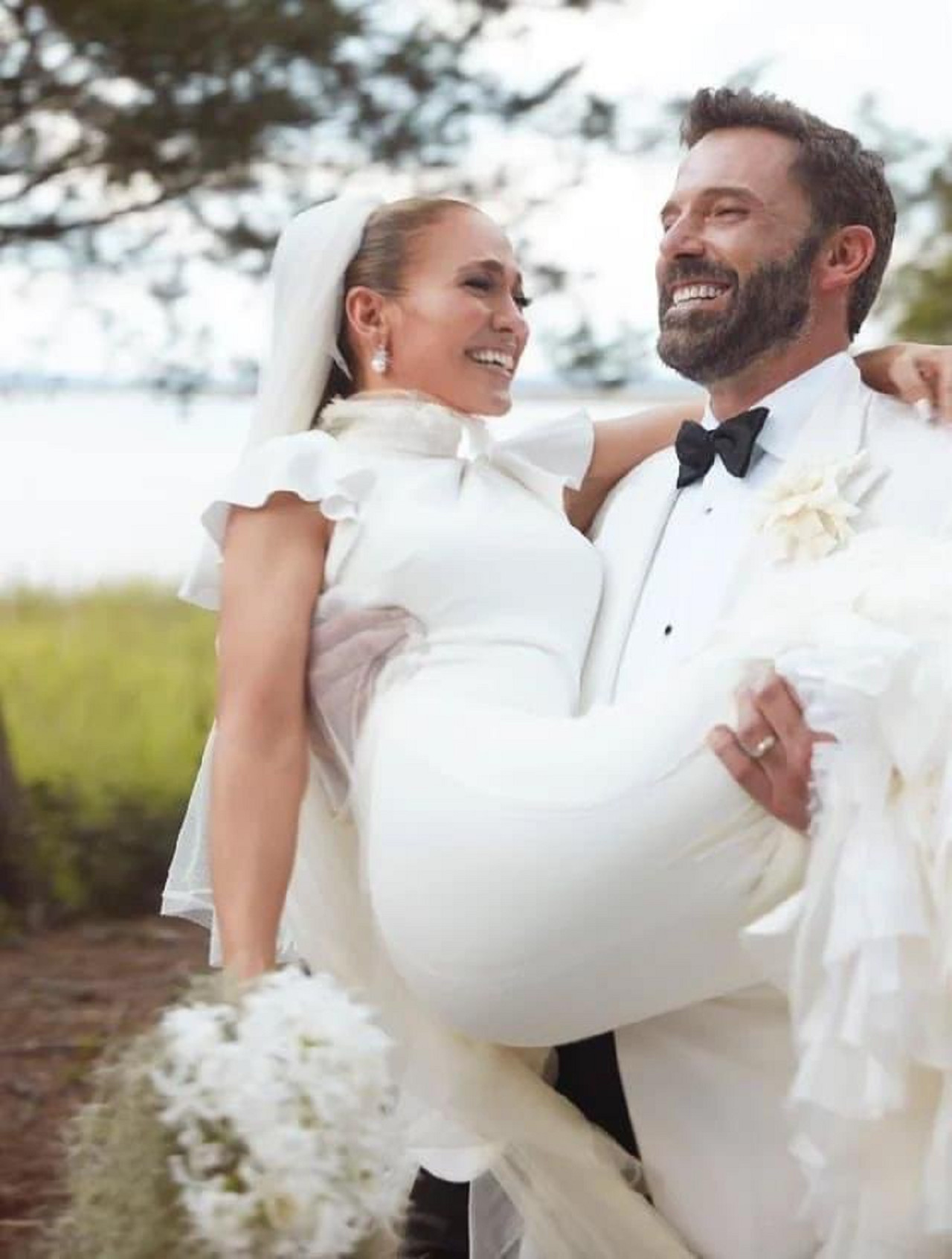 Casamiento de Ben Affleck y Jennifer Lopez. Foto: NA.