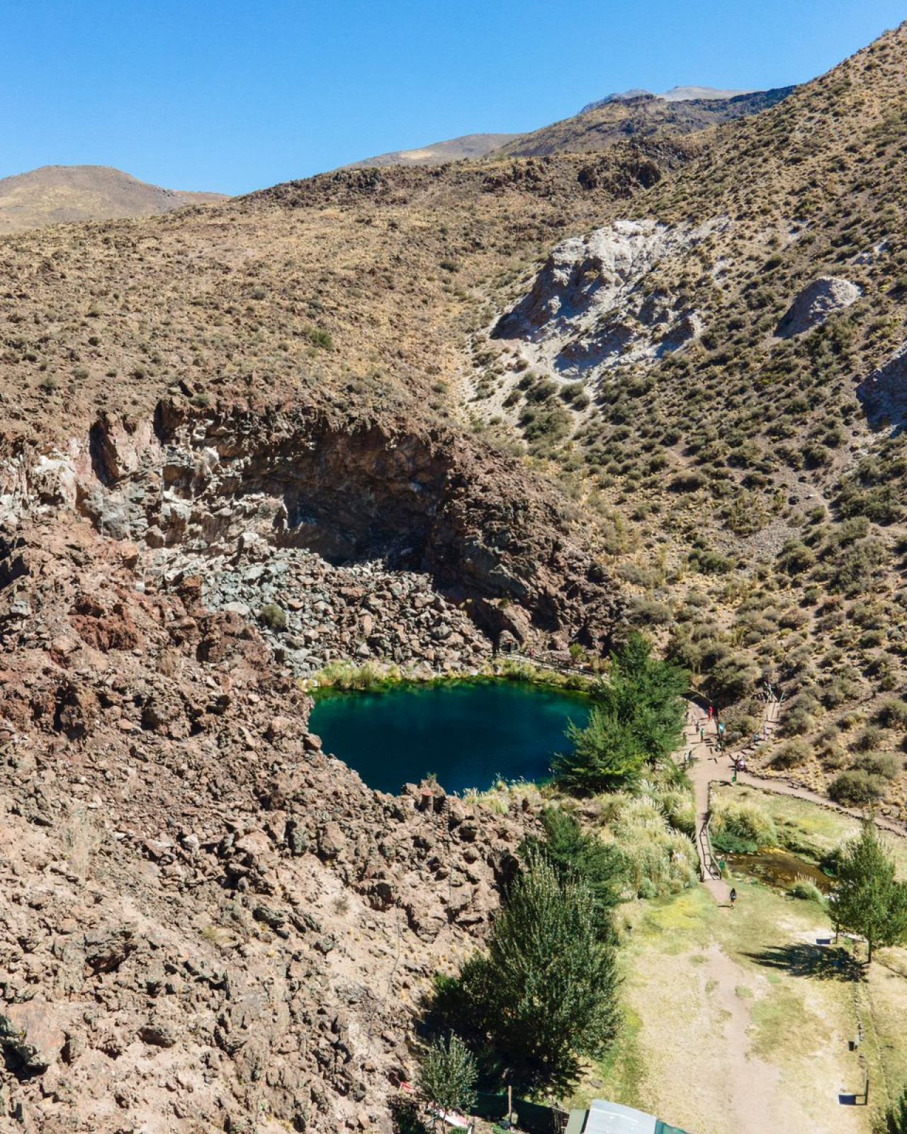 Laguna de la Niña Encantada, Mendoza. Foto X.