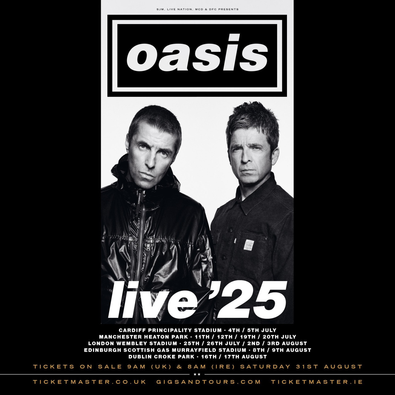 Oasis regresa con una serie de shows en vivo. Foto: Twitter.