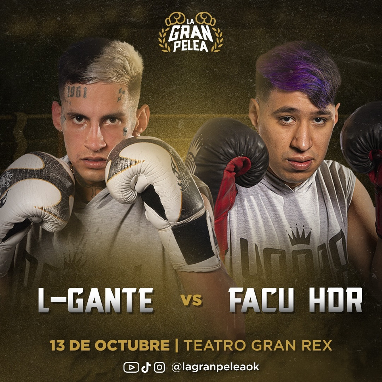 "La Gran Pelea": L-Gante vs Facu Hdr. Foto: redes.