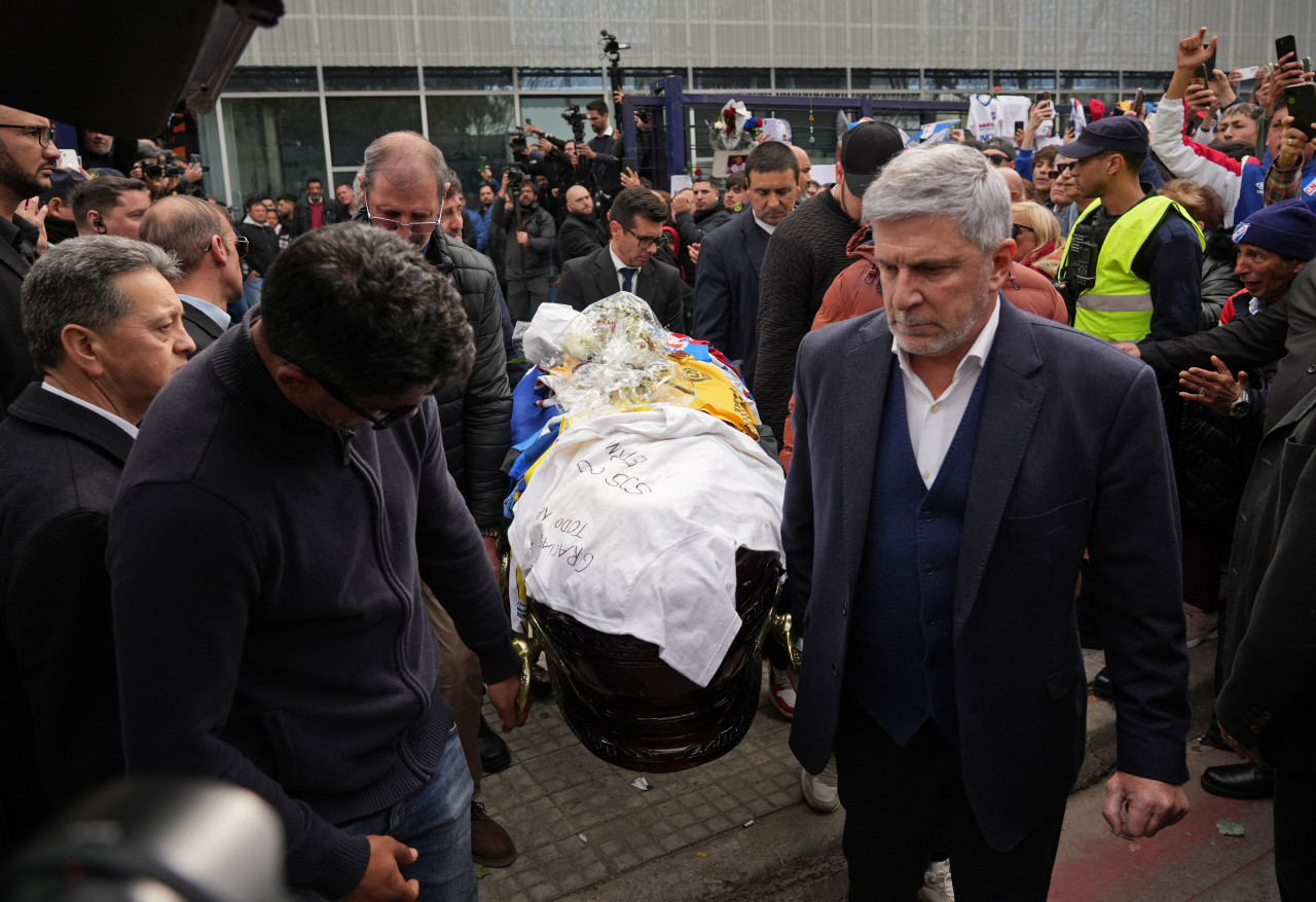 Velatorio de Juan Izquierdo en Uruguay. Foto: Reuters