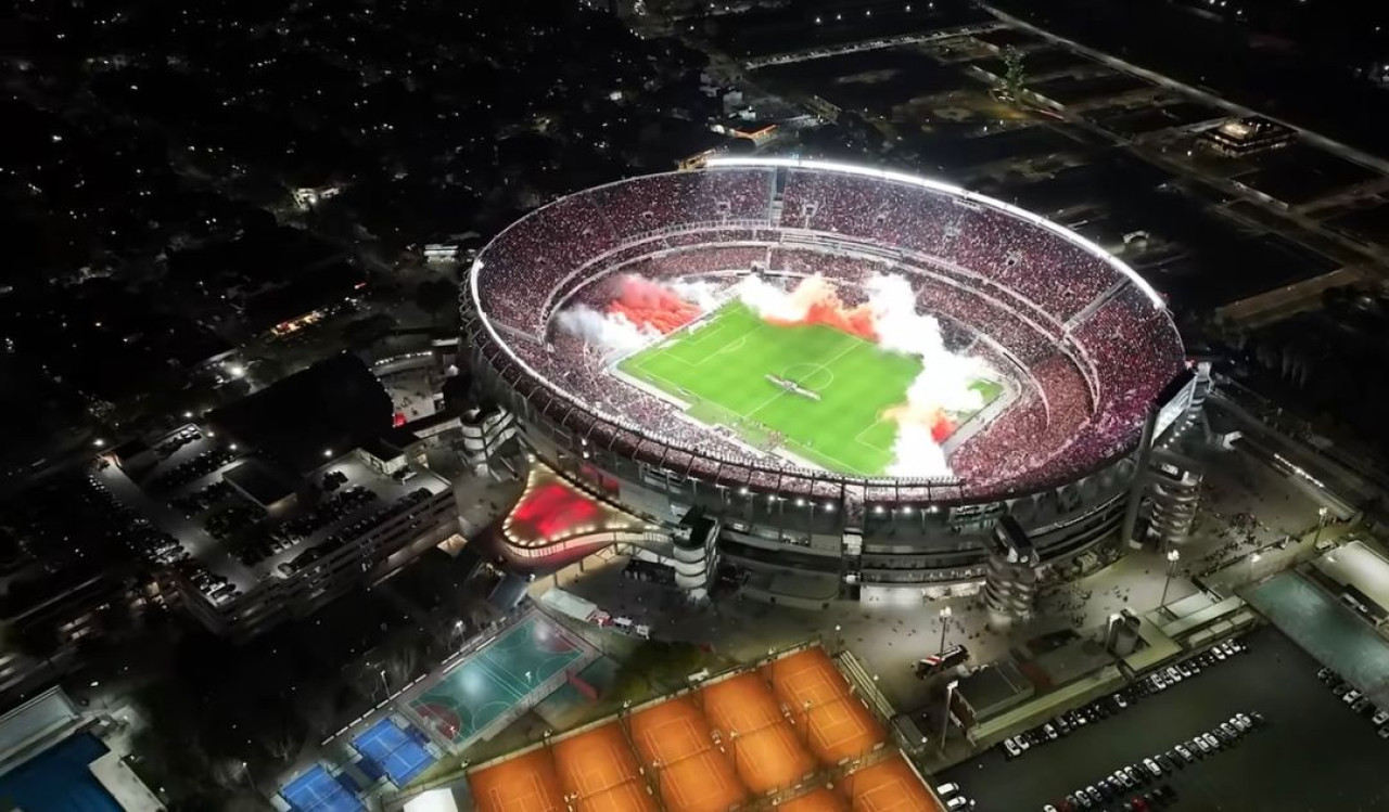 Estadio Monumental de River Plate. Foto: Instagram @obramonumental