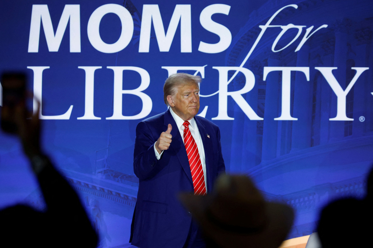 Acto de Donald Trump en Washington. Foto: REUTERS.