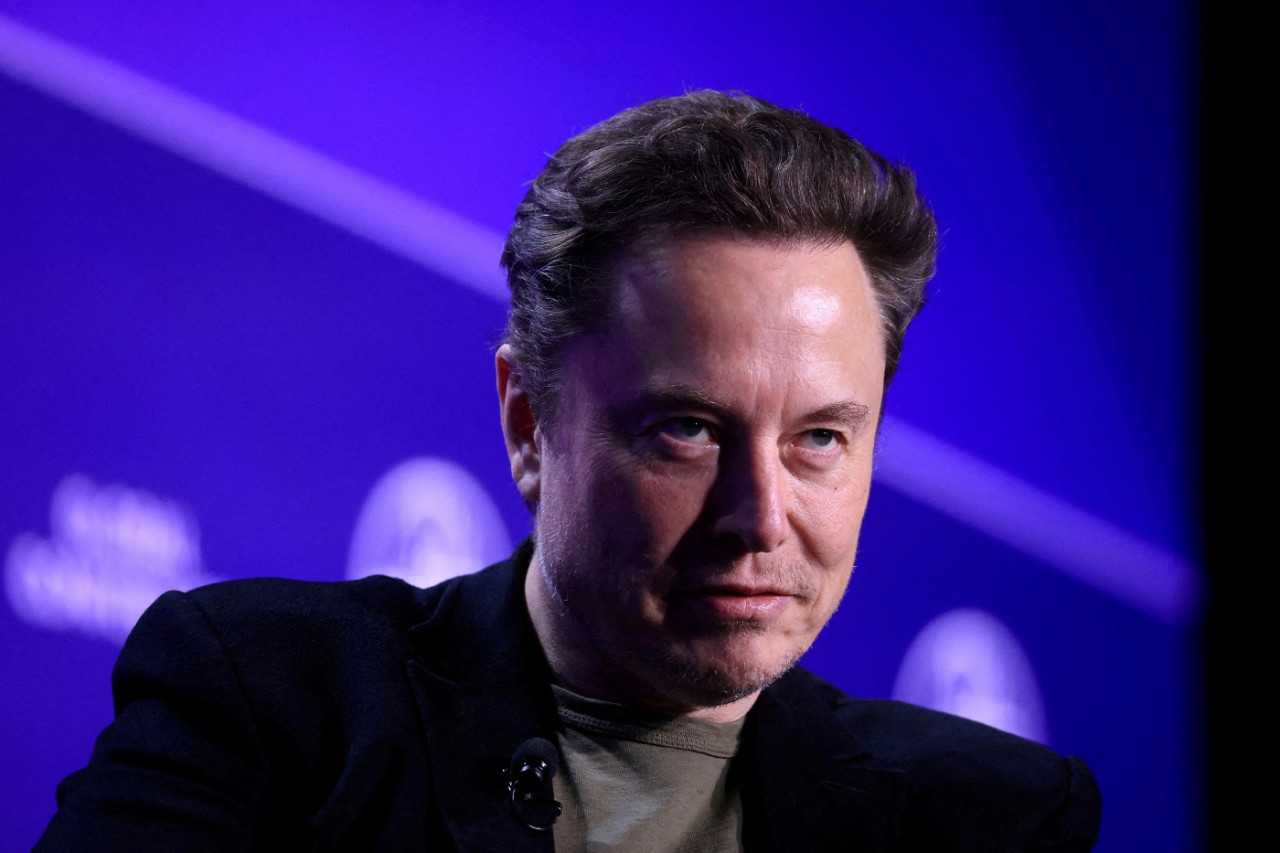 Elon Musk, en conflicto con Brasil por el veto a X. Foto: Reuters