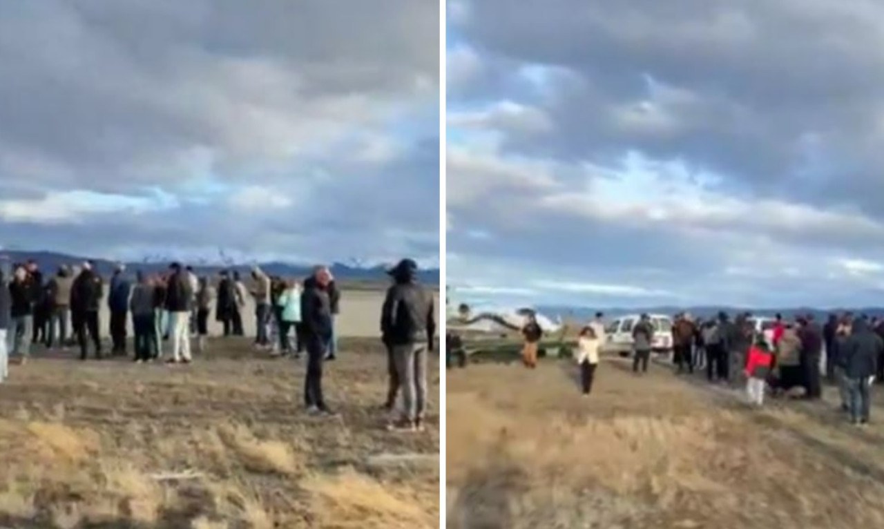 Amenaza de bomba al avión de Marcelo Polino y Carmen Barbieri. Foto: captura de video.