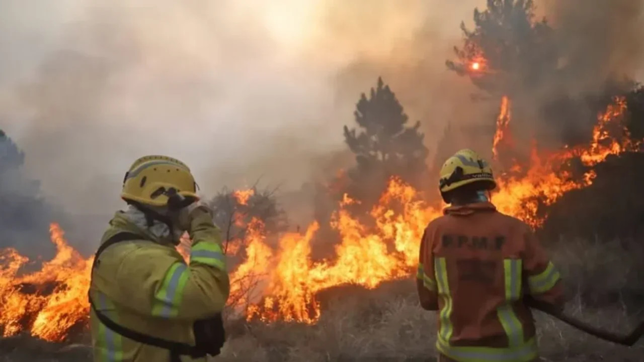 Incendio en Córdoba. Foto: NA.