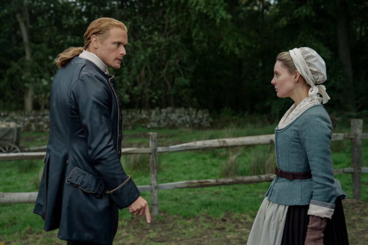 Jamie y Laoghaire. Foto: Starz