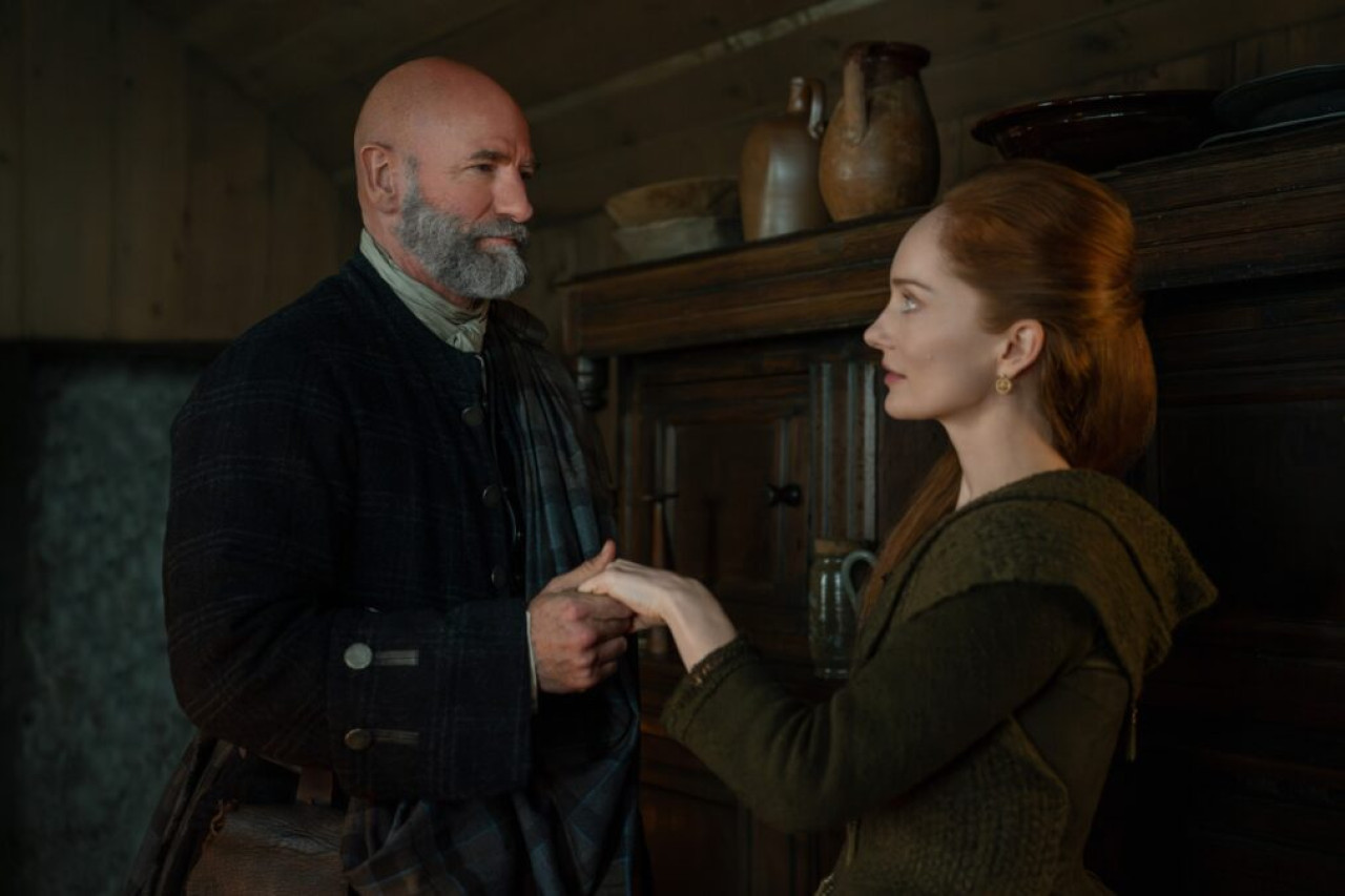 Dougal MacKenzie y Geillis. Foto: Starz