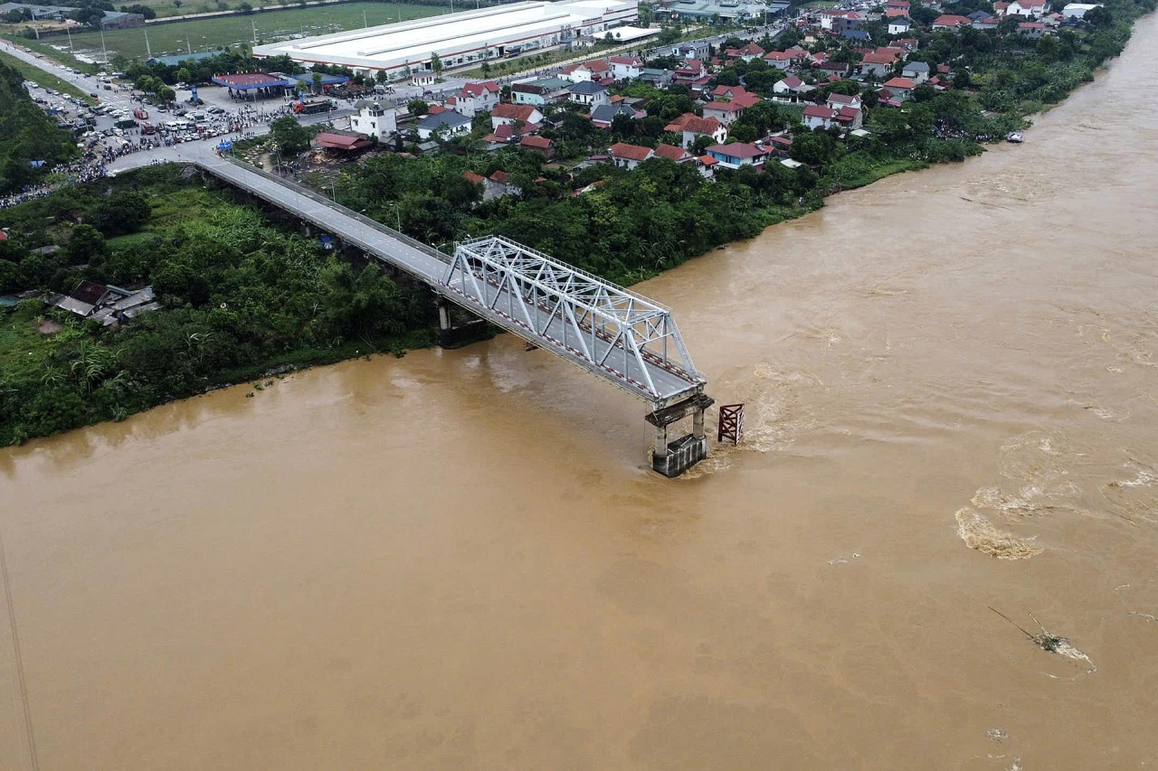 Tifón en Vietnam. Foto: EFE.