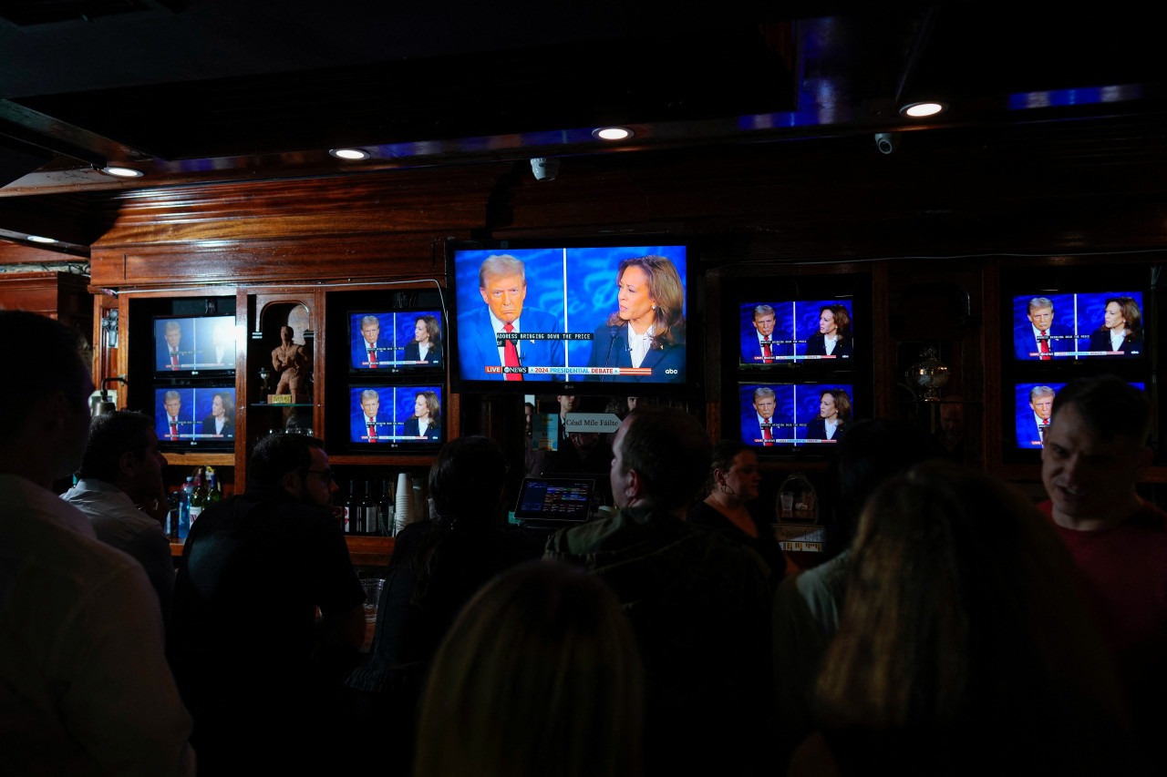 Debate presidencial en Estados Unidos entre Kamala Harris y Donald Trump. Foto: Reuters.