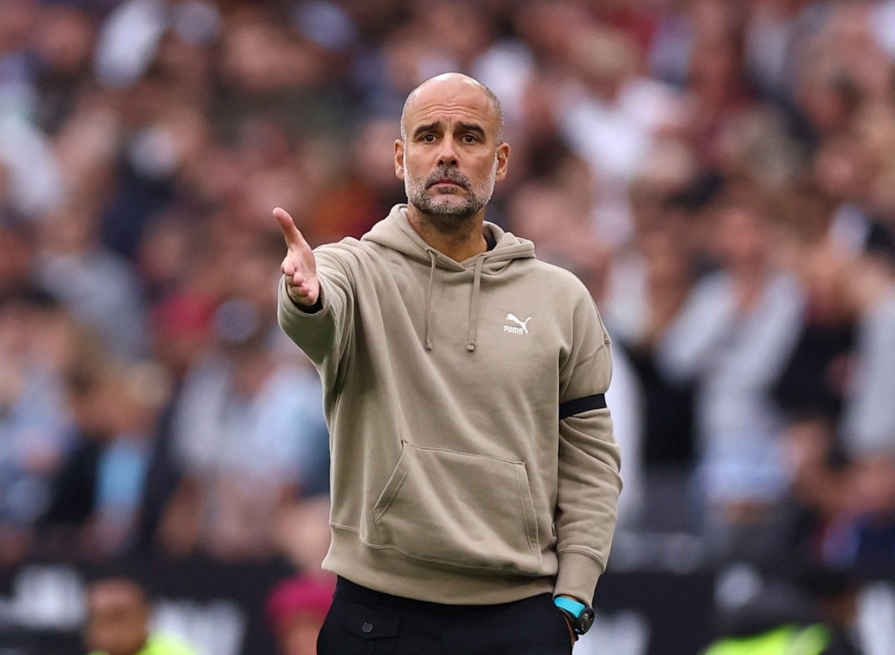 Pep Guardiola, entrenador del Manchester City. Foto: Reuters