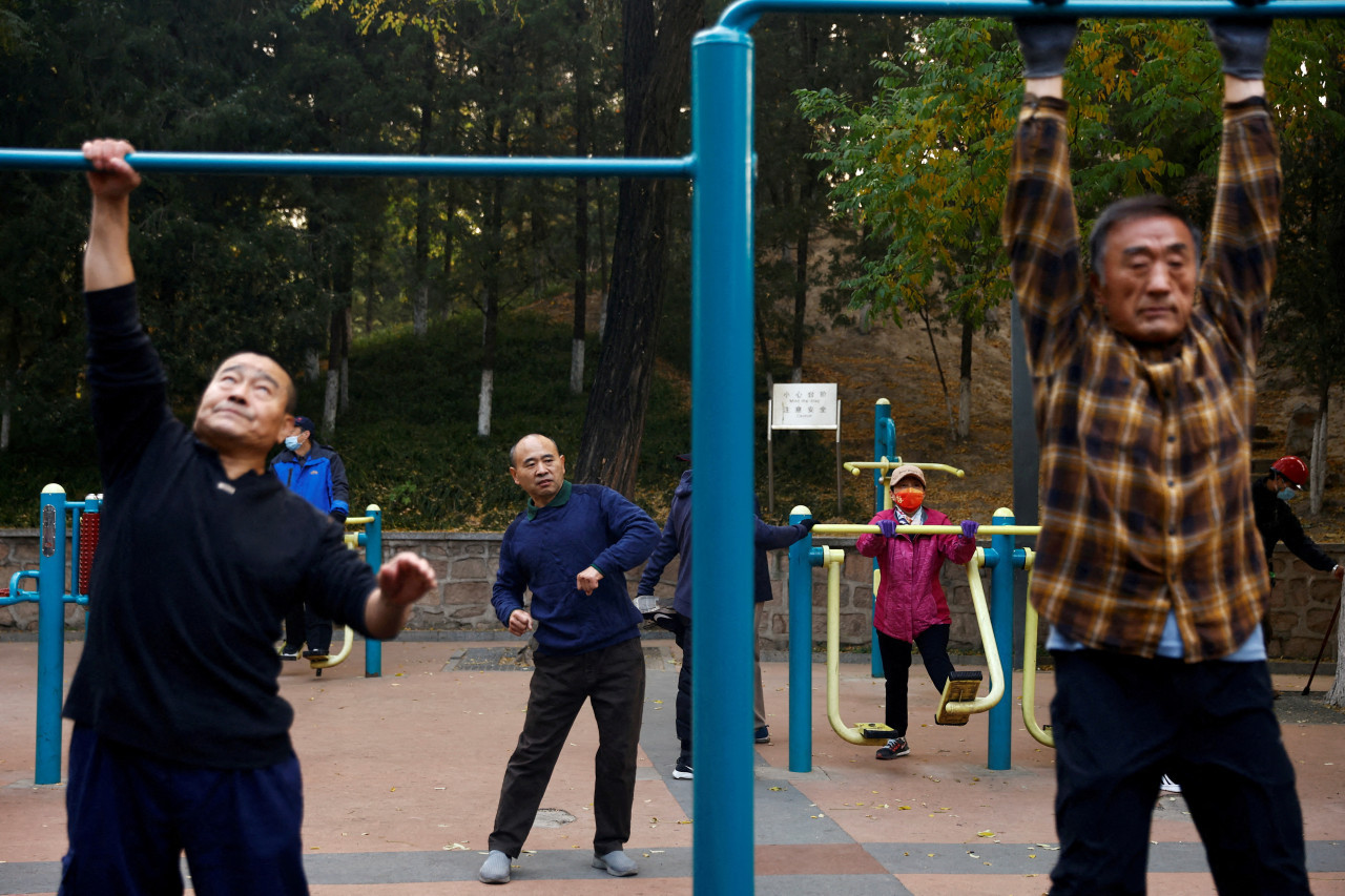 Adultos mayores en China. Foto: REUTERS.