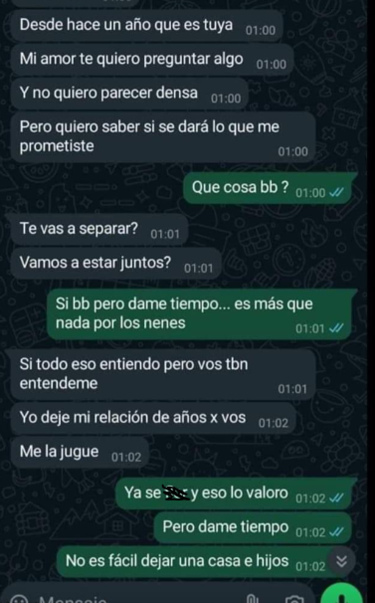 Fitraron chats de un médico y su amante en Tucumán. Fuente: X