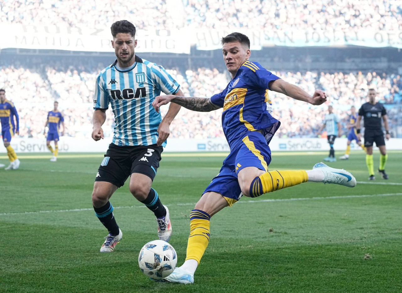 Kevin Zenón, Boca Juniors vs Racing. Foto: X @BocaJrsOficial