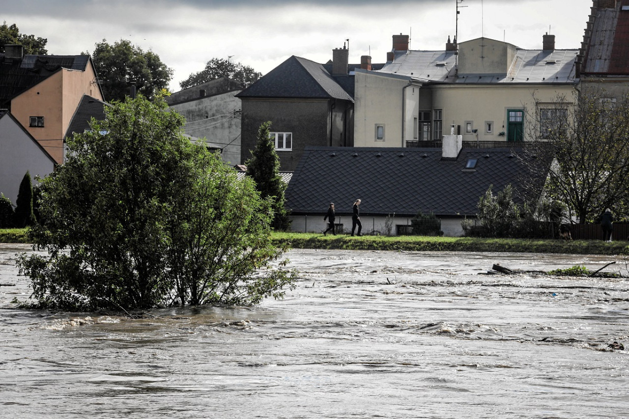 Históricas inundaciones en Viena, Austria. Foto: Reuters.