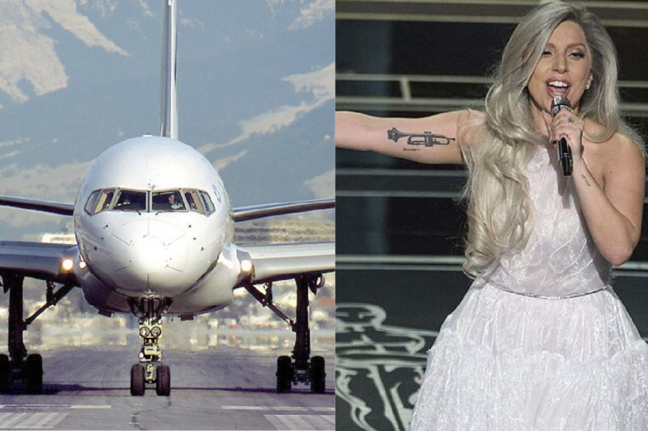 El lujoso avión privado de Lady Gaga. Foto: Gentileza Expansión.