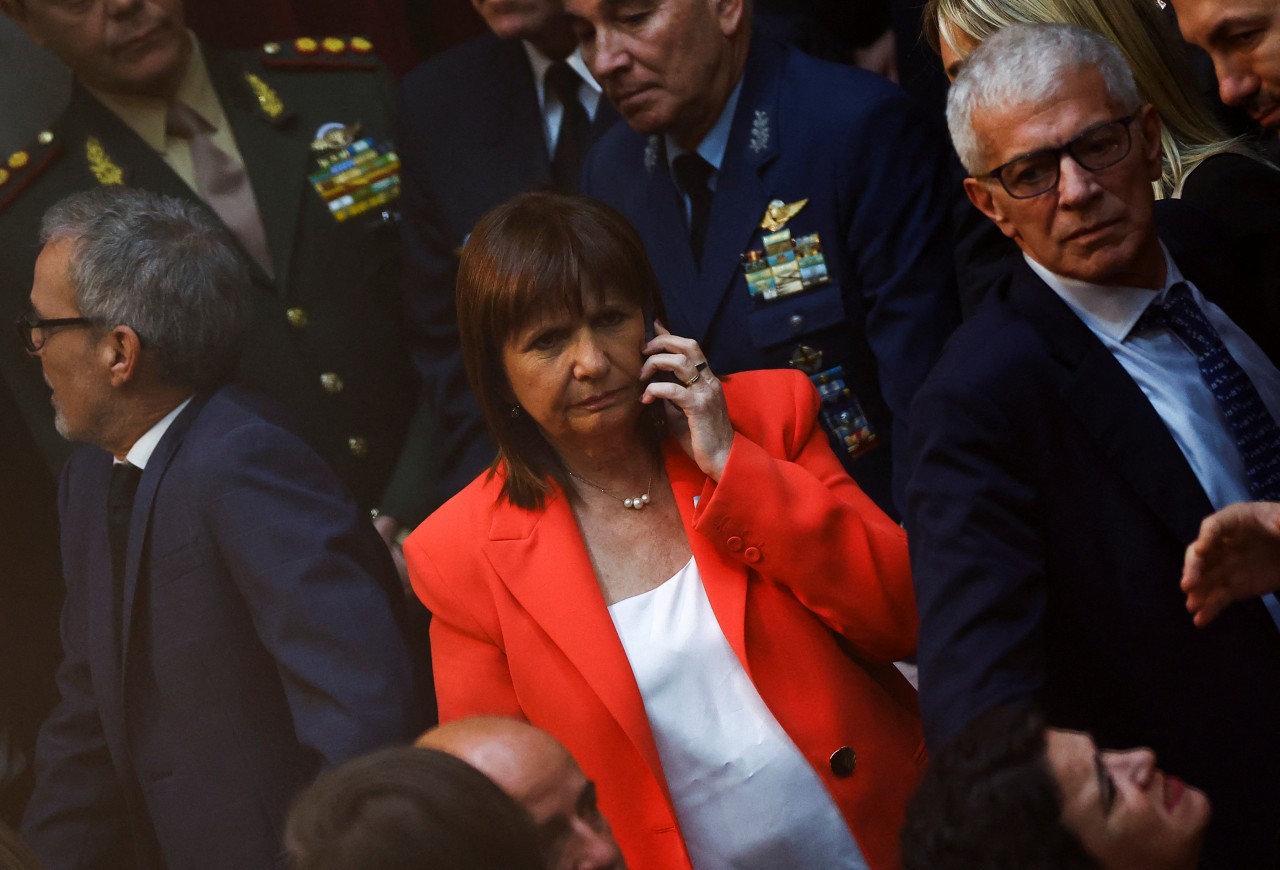 Patricia Bullrich en el Congreso; Presupuesto 2025. Foto: Reuters