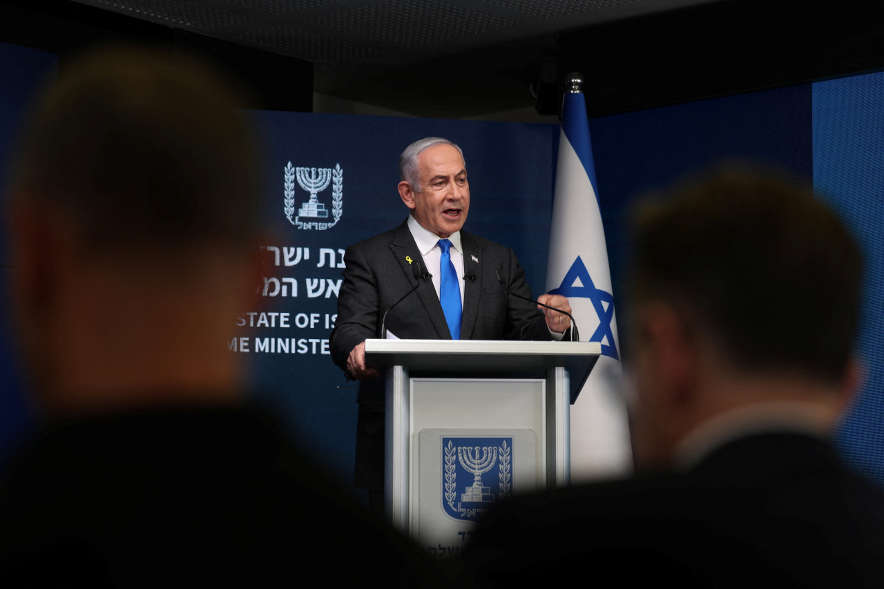 Benjamin Netanyahu, primer ministro de Israel. Foto: Reuters.