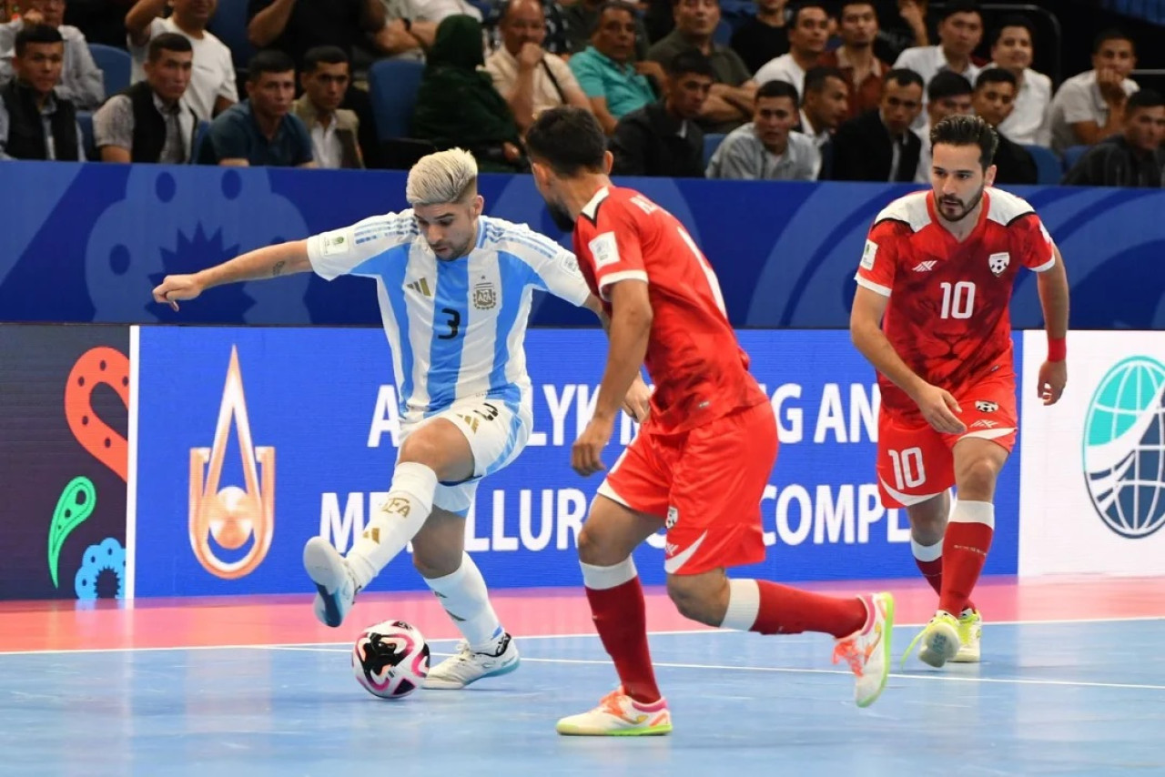 Mundial de Futsal Uzbekistán 2024, Argentina vs. Afganistán. Foto: NA.