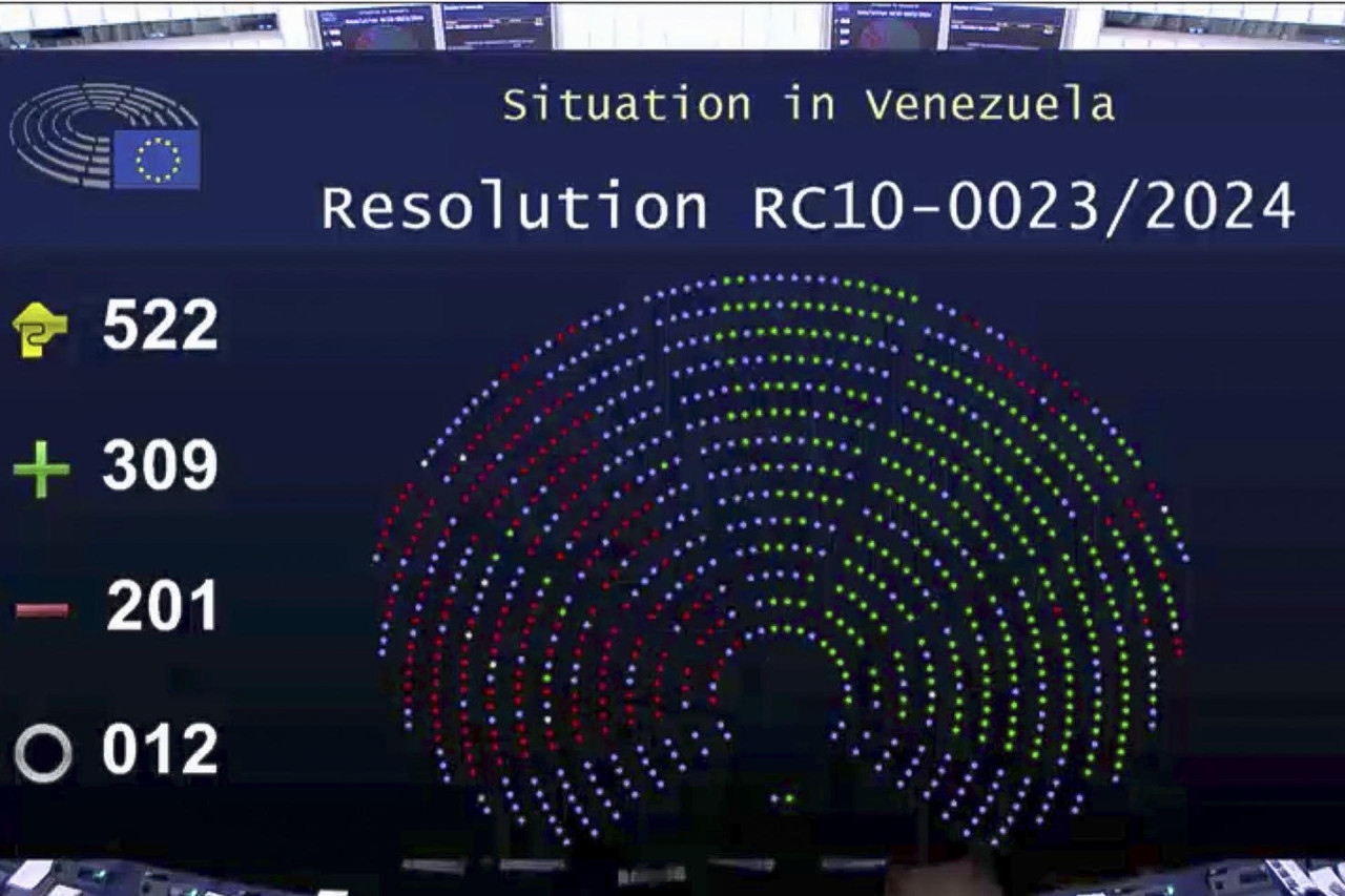 La Eurocámara reconoce a Edmundo González como presidente legítimo de Venezuela. EFE