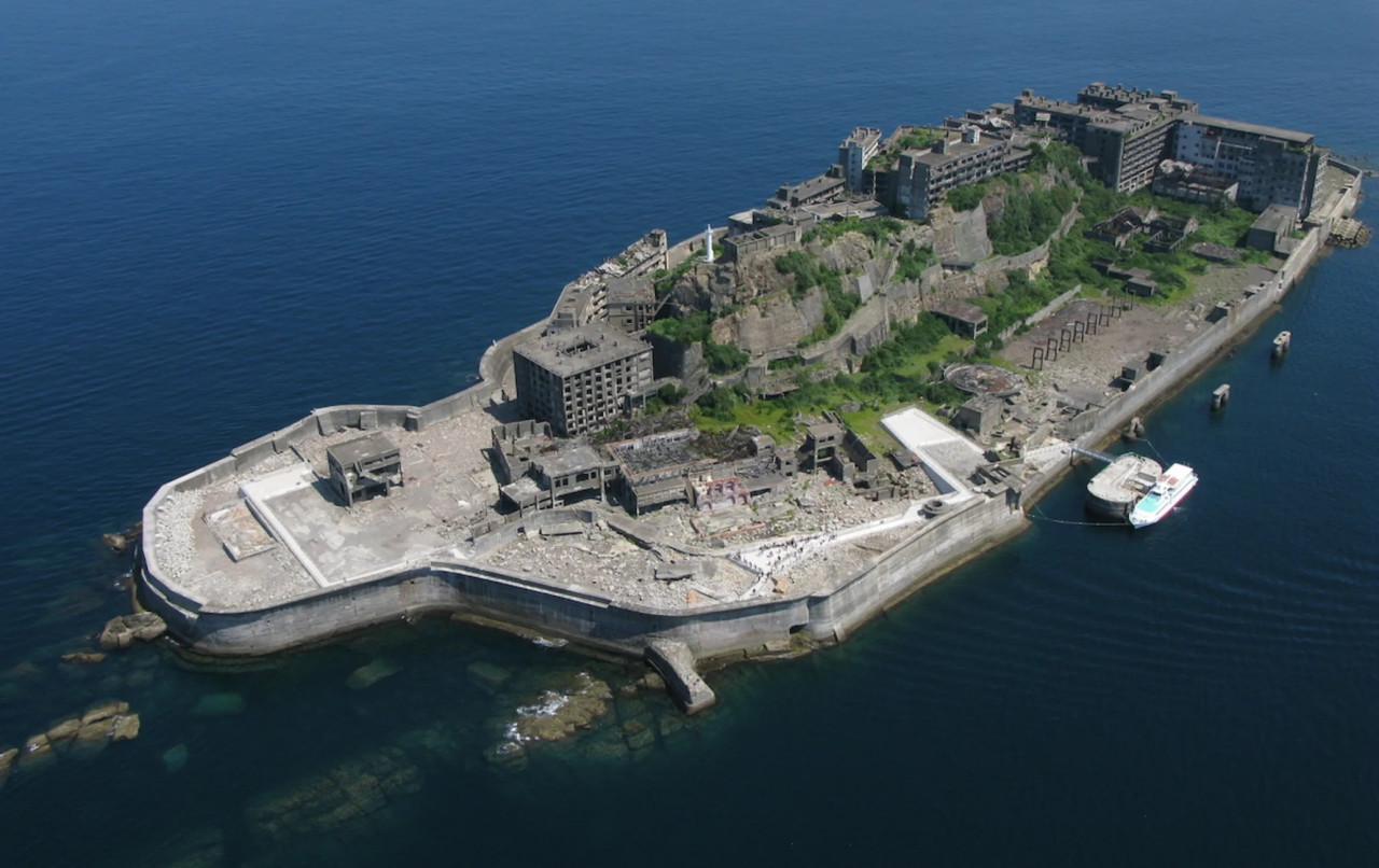 Isla Hashima, Japón. Fuente: Wikipedia